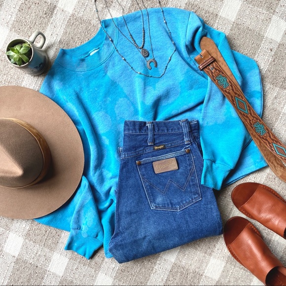 Vintage Wrangler High Waist Jean Straight Leg W 30 31 - Picture 6 of 6